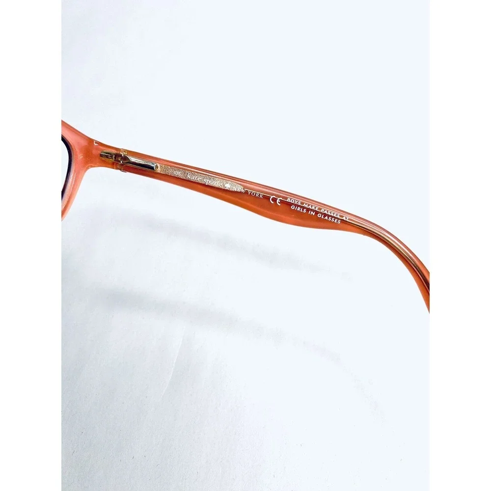 Kate Spade NY Tortoise Wayfarer Eyeglasses Pink Clear Brylie QTQ 50 16 135
